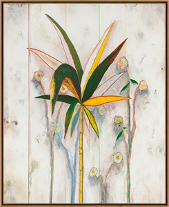 Harold Ancart, Untitled, 2023. Oil stick and pencil on canvas, in artist’s frame, 87 × 71 × 2 ¾ inches (221 × 180.3 × 7 cm) © Harold Ancart. Photo: JSP Art Photography