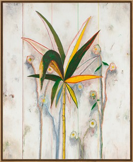 Harold Ancart, Untitled, 2023 Oil stick and pencil on canvas, in artist’s frame, 87 × 71 × 2 ¾ inches (221 × 180.3 × 7 cm)© Harold Ancart. Photo: JSP Art Photography