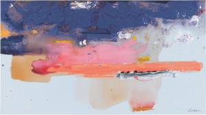 Helen Frankenthaler, Western Roadmap, 1991. Acrylic on canvas, 58 × 104 inches (147.3 × 264.2 cm) © 2023 Helen Frankenthaler Foundation, Inc./Artists Rights Society (ARS), New York. Photo: Rob McKeever