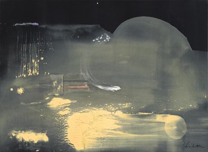 Helen Frankenthaler, Spellbound, 1991. Acrylic on canvas, 59 × 81 inches (149.9 × 205.7 cm) © 2023 Helen Frankenthaler Foundation, Inc./Artists Rights Society (ARS), New York. Photo: Rob McKeever