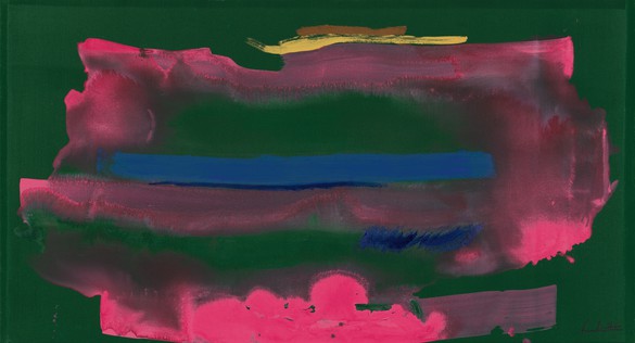Helen Frankenthaler, Reef, 1991 Acrylic on canvas, 44 ¾ × 82 ¾ inches (113.7 × 210.2 cm)© 2023 Helen Frankenthaler Foundation, Inc./Artists Rights Society (ARS), New York. Photo: Rob McKeever