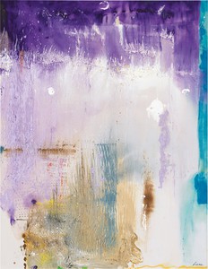 Helen Frankenthaler, Magnet, 1992. Acrylic on canvas, 106 × 81 ¾ inches (269.2 × 207.6 cm) © 2023 Helen Frankenthaler Foundation, Inc./Artists Rights Society (ARS), New York. Photo: Rob McKeever