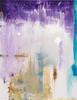 Helen Frankenthaler, Magnet, 1992 Acrylic on canvas, 106 × 81 ¾ inches (269.2 × 207.6 cm)© 2023 Helen Frankenthaler Foundation, Inc./Artists Rights Society (ARS), New York. Photo: Rob McKeever