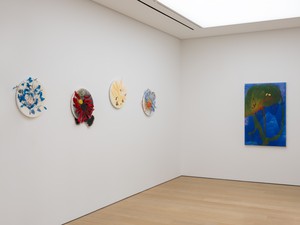 Installation view. Artwork © 2023 Helen Marden/Artists Rights Society (ARS), New York. Photo: Stathis Mamalakis