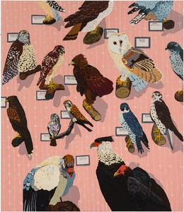 Hilary Pecis, Birds of Prey, 2023. Acrylic on linen, 74 × 64 inches (188 × 162.6 cm) © Hilary Pecis. Photo: Ed Mumford