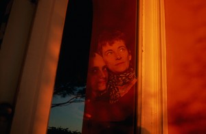 Nan Goldin, Charlotte and Marie-Anne watching sunset, Christmas Eve, Sète, France, 2003. Archival pigment print, 40 × 60 inches (101.6 × 152.4 cm), edition of 3 © Nan Goldin