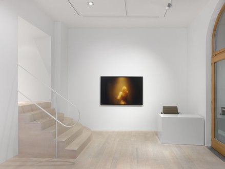 Installation view with Nan Goldin, Sunny in the sauna surrounded by light, L’Hotel, Paris (2008) Artwork © Nan Goldin. Photo: Annik Wetter