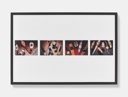 Richard Prince, Untitled (Watches), 1978 Ektacolor photograph, 42 ½ × 62 ½ × 1 ¼ inches (108 × 158.8 × 3.2 cm)© Richard Prince
