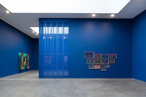 Installation view. Artwork, left to right: © Patrick Quarm, © Adelaide Damoah. Photo: Lucy Dawkins