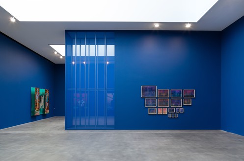 Installation view Artwork, left to right: © Patrick Quarm, © Adelaide Damoah. Photo: Lucy Dawkins