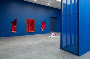 Installation view. Artwork, left to right: © Emily Moore, © Ayesha Feisal