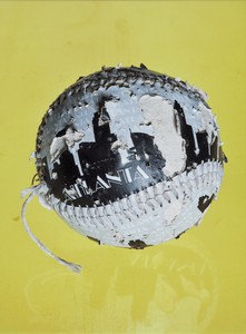 Roe Ethridge, Souvenir Atlanta Baseball, 2020. Dye sublimation print on aluminum, 44 × 33 inches (111.8 × 83.8 cm), edition of 5 + 2 AP © Roe Ethridge