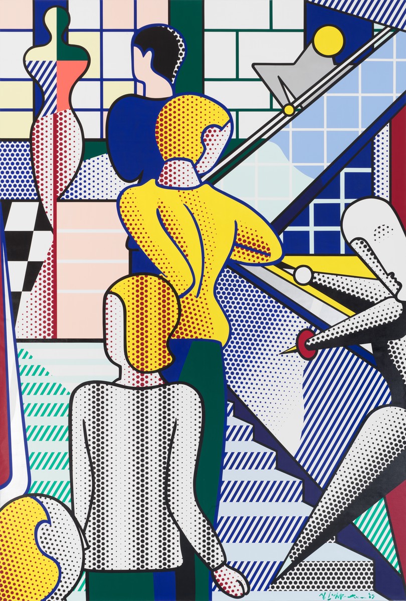 Roy Lichtenstein: Bauhaus Stairway Mural, 555 West 24th Street 