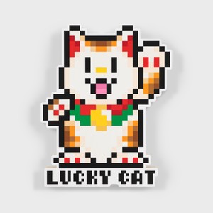 Takashi Murakami, Murakami Lucky Cat, 2023. Acrylic on canvas mounted on wood panel, 22 ⅝ × 18 ⅛ inches (57.5 × 46.1 cm) ©️ 2023 Takashi Murakami/Kaikai Kiki Co., Ltd. All rights reserved
