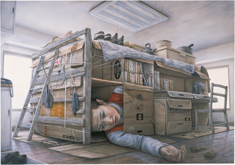 Tetsuya Ishida, Untitled, 1998 Acrylic on canvas, 57 ⅜ × 81 ⅛ inches (145.6 × 206 cm)© Tetsuya Ishida Estate