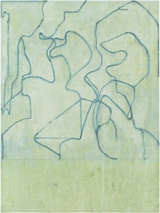 Brice Marden, Rivers, 2020–21. Oil and graphite on linen, 96 × 72 inches (243.8 × 182.9 cm) © 2023 Brice Marden/Artists Rights Society (ARS), New York. Photo: Bill Jacobson Studio
