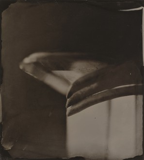 Sally Mann, Tintype, Still Life #14, 2019 Collodion wet-plate positive on anodized aluminum with sandarac varnish, 15 × 13 ½ inches (38.1 × 34.3 cm), unique© Sally Mann