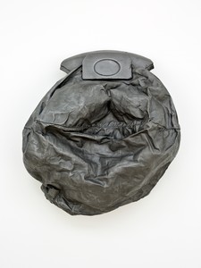 Adam McEwen, Untitled (Airbag), 2015. Cast iron, 18 ⅛ × 16 ⅛ × 7 ⅞ inches (46 × 41 × 20 cm), edition of 3 + 1 AP © Adam McEwen. Photo: Keith Hunter