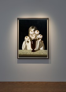 Installation view with Anna Weyant, Geraldine (2024). Artwork © Anna Weyant. Photo: Prudence Cuming Associates Ltd