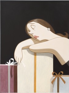 Anna Weyant Unboxing, 2024. Oil on canvas, 48 × 36 inches (121.9 × 91.4 cm) © Anna Weyant. Photo: Maris Hutchinson