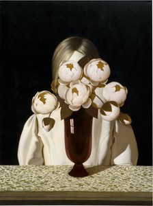 Anna Weyant Geraldine, 2024. Oil on canvas, 48 × 36 inches (121.9 × 91.4 cm) © Anna Weyant. Photo: Owen Conway