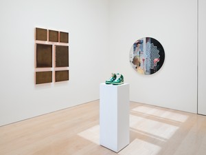 Installation view. Artwork, left to right: © Jackie Amézquita, © Matt DiGiacomo, © Tavares Strachan. Photo: Jeff McLane