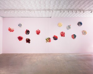 Installation view. Artwork © 2024 Helen Marden/Artists Rights Society (ARS), New York. Photo: Owen Conway