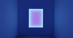 James Turrell That Known, 2024 (installation time-lapse video). Computer-programmed LED panel and mixed media, 72 × 54 inches (182.9 × 137.2 cm) © James Turrell. Video: Pushpin Films