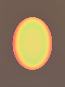 James Turrell The Flipside, 2024. Computer-programmed LED panel and mixed media, 72 × 54 inches (182.9 × 137.2 cm) © James Turrell. Photo: Thomas Lannes