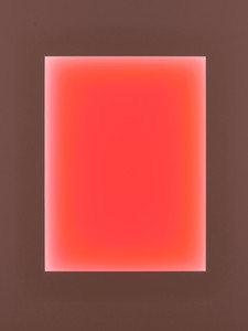 James Turrell That Known, 2024. Computer-programmed LED panel and mixed media, 72 × 54 inches (182.9 × 137.2 cm) © James Turrell. Photo: Thomas Lannes