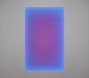 James Turrell, Knowing Light, 2007 Computer-programmed LED panel and mixed media, 80 × 50 inches (203.2 × 127 cm)© James Turrell. Photo: Stathis Mamalakis