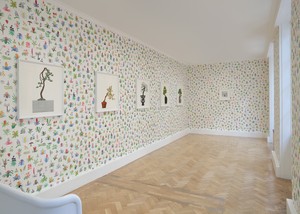 Installation view. Artwork © Jonas Wood. Photo: Prudence Cuming Associates Ltd