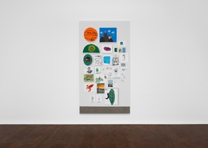 Installation view with Jonas Wood, Wall of Fame (2024). Artwork © Jonas Wood. Photo: Maris Hutchinson