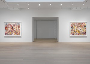 Installation view. Artwork © Mark Grotjahn. Photo: Maris Hutchinson