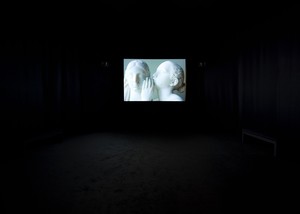Installation view with Nan Goldin, The Stendhal Syndrome (2024). Artwork © Nan Goldin. Photo: Maris Hutchinson