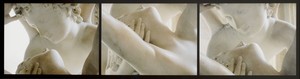 Nan Goldin Psyche revived by the kiss of love, Canova, 2024. Archival pigment print, in frame, 26 ½ × 96 ¾ × 2 ¼ inches (67.3 × 245.6 × 5.7 cm), edition of 3 + 2 AP © Nan Goldin