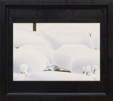 Neil Jenney, North America Depicted, 2009–10 Oil on wood, in painted wood artist’s frame, 41 × 46 × 3 ½ inches (104.1 × 116.8 × 8.9 cm)© Neil Jenney