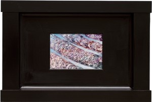 Neil Jenney, North America Depicted (Canadian #2), 2003–07. Oil on wood, in painted wood artist’s frame, 25 ⅜ × 113 × 2 ¾ inches (64.5 × 287 × 7 cm) © Neil Jenney. Photo: Maris Hutchinson