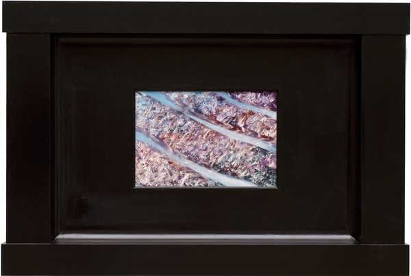 Neil Jenney, North America Depicted (Canadian #2), 2003–07 Oil on wood, in painted wood artist’s frame, 25 ⅜ × 113 × 2 ¾ inches (64.5 × 287 × 7 cm)© Neil Jenney. Photo: Maris Hutchinson