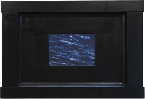 Neil Jenney, North American Aquatica, 2006–07 Oil on wood, in painted wood artist’s frame, 31 ½ × 46 ¾ × 3 ¼ inches (80 × 118.7 × 8.3 cm)© Neil Jenney