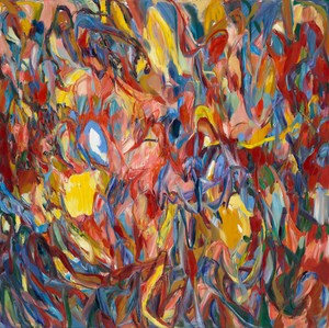 Sabine Moritz Pacific (LA), 2024. Oil on canvas, 78 ¾ × 78 ¾ inches (200 × 200 cm) © Sabine Moritz. Photo: Georgios Michaloudis