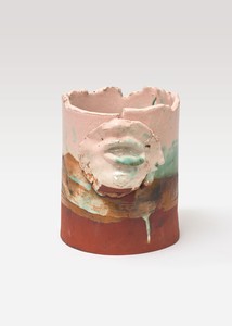 Devin B. Johnson, Head Adornment #12, (Passion Pit), 2024. Terracotta, 7 ⅛ × 6 × 6 inches (18.1 × 15.2 × 15.2 cm) © Devin B. Johnson. Photo: Owen Conway