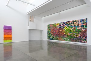 Installation view. Artwork, left to right: © Lauren Halsey, © Rick Lowe Studio. Photo: Jeff McLane