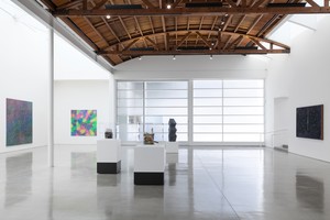 Installation view. Artwork, left to right: © Alteronce Gumby, © Kahlil Robert Irving, © Theaster Gates, © Cy Gavin. Photo: Jeff McLane