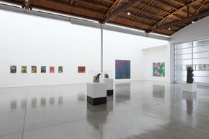 Installation view. Artwork, left to right: © Kevin Beasley, © Devin B. Johnson, © Kahlil Robert Irving, © Alteronce Gumby, © Theaster Gates. Photo: Jeff McLane