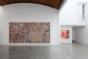 Installation view. Artwork, left to right: © Cameron Welch, © Amanda Williams. Photo: Jeff McLane