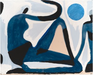 Spencer Sweeney Blue Moon, 2024. Acrylic on canvas, 94 ¼ × 116 ¾ inches (239.4 × 296.5 cm) © Spencer Sweeney. Photo: Owen Conway