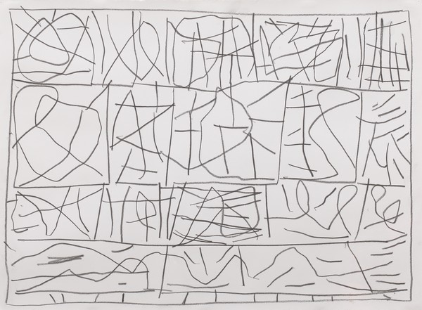 Stanley Whitney, Untitled, 2023 Graphite on paper, 22 ¼ × 30 inches (56.5 × 76.2 cm)© Stanley Whitney. Photo: Maris Hutchinson