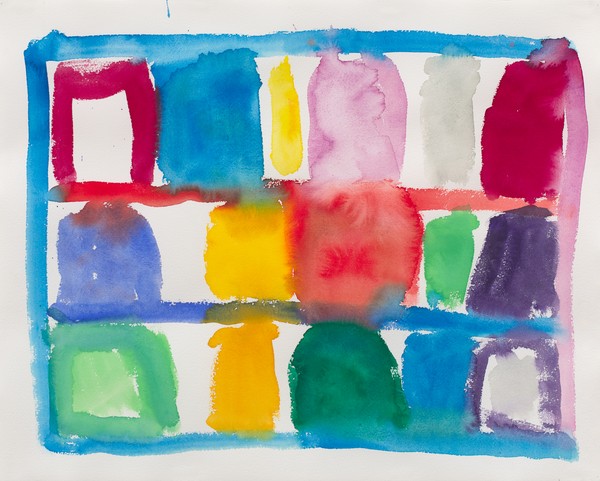 Stanley Whitney, Untitled, 2024 Watercolor on Lessebo paper, 19 ½ × 24 ½ inches (49.5 × 62.2 cm)© Stanley Whitney. Photo: Maris Hutchinson