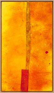 Sterling Ruby TURBINE. The Dream of Jacob., 2024. Acrylic, oil, and cardboard on canvas, 42 × 24 inches (106.7 × 61 cm) © Sterling Ruby